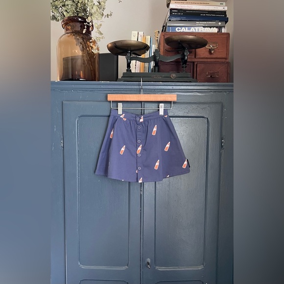 Tiny Cottons Other - NWOT Tiny Cottons Blue Button Skirt 100% Cotton Kids Size 4
